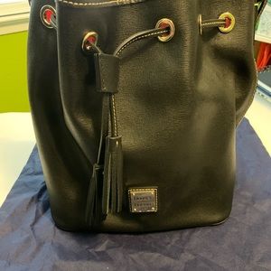 Dooney & Bourke drawstring black purse